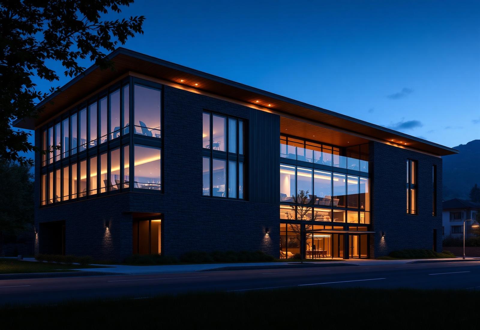 Architekturvisualisierung moderne Gesundheitsimmobilie